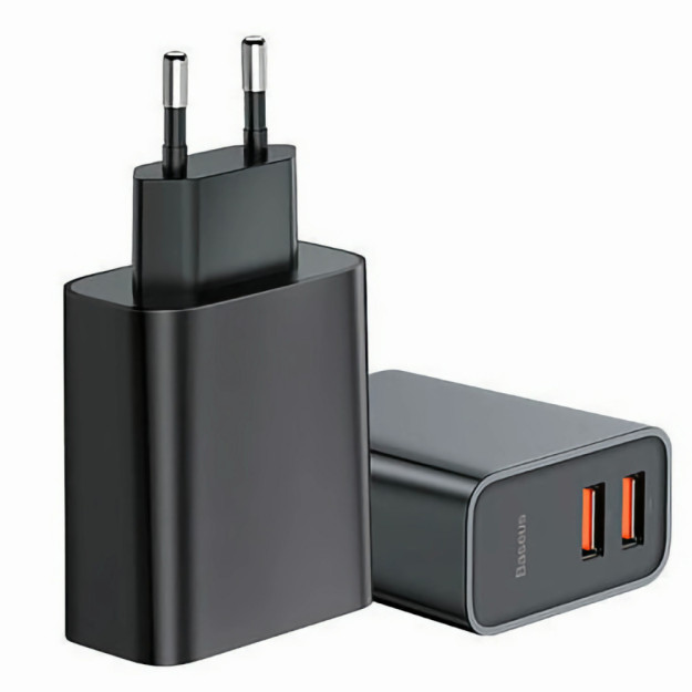 Зарядное устройство Baseus Speed Dual QC3.0 Quick charger USB+USB 30W (CCFS-E01) 38653