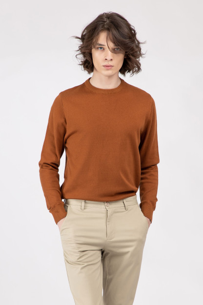 Jumper uzun yeng Terra Pro, erkaklar uchun, paxta Clay Brown XL AW21CA2N-29-10744
