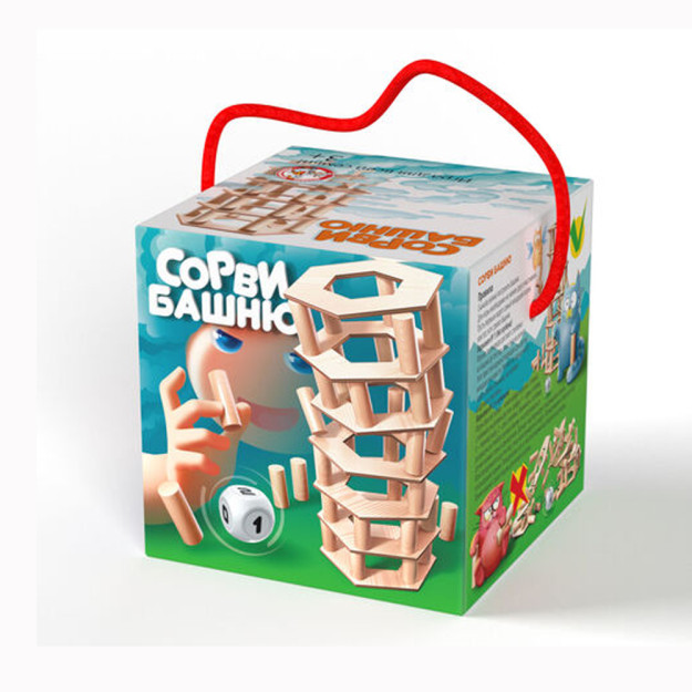 Butun oila uchun stol o'yini "sort Tower" 0,12x0,12x0, 12 m 29856