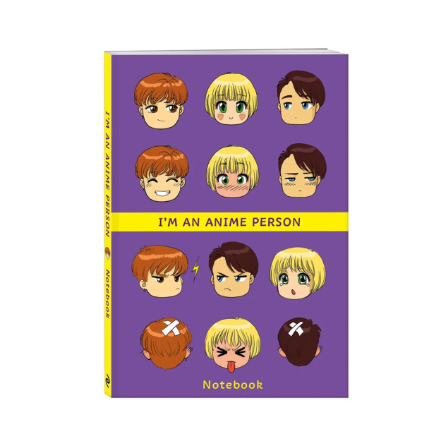 I'm an anime person. Блокнот для истинных анимешников (мягкая обложка) 09733 200х139х10