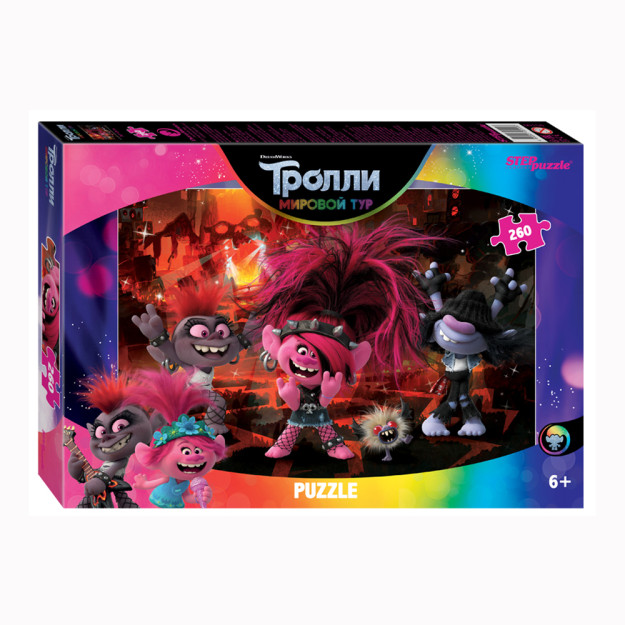 Mozaika "puzzle" 260 " Trolls-2 "(DreamWorks) yig'ilgan rasm hajmi-24*34,5 sm; 51006
