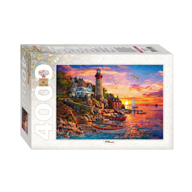 Mozaika "puzzle" 4000 "quyosh botganda mayoq" yig'ilgan rasm hajmi-136*96 sm; 54154