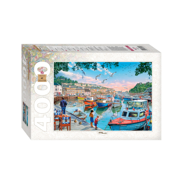 Mozaika "puzzle" 4000 "marinada baliq ovlash" yig'ilgan rasm hajmi-136*96 sm 54130