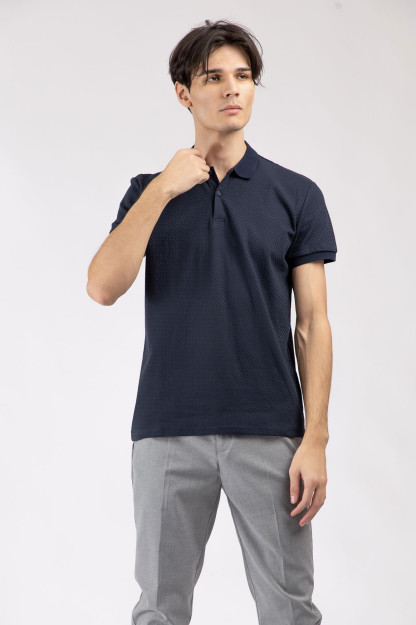 Polo qisqa qisma Navy M  AW22CA2N-17-12024