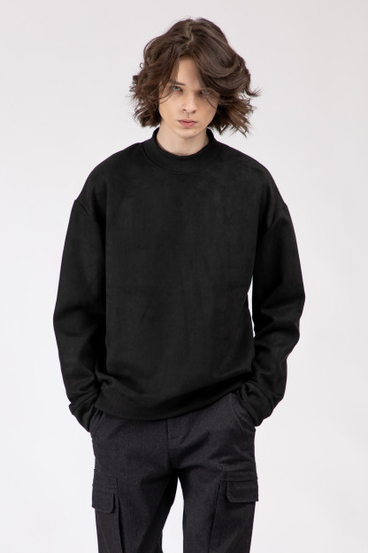 Sweatshirt qisqa uzunligi qora XXL AW22CA2N-2-11665