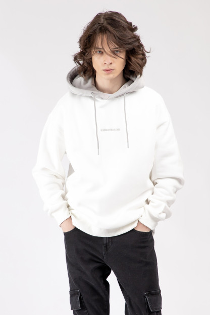 Sweatshirt qisqa uzunligi oq S  AW22CA2N-2-12047