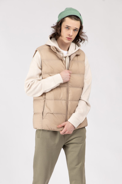 Жилетка короткая длина Beige M AW22CA1N-32-11677