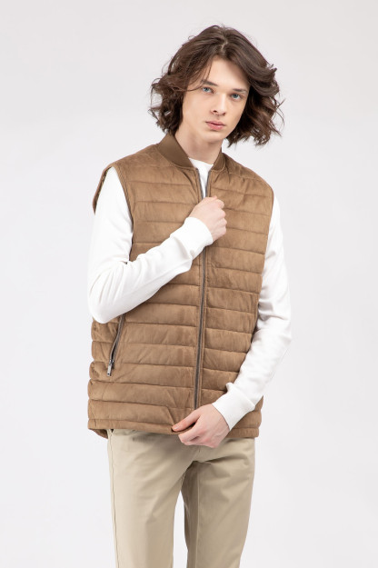 Yelek qisqa uzunligi Beige M  AW22CA1N-32-11930