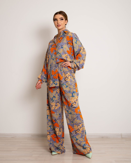 Katta Lilac ko'ylak bitta o'lcham 2w3-531