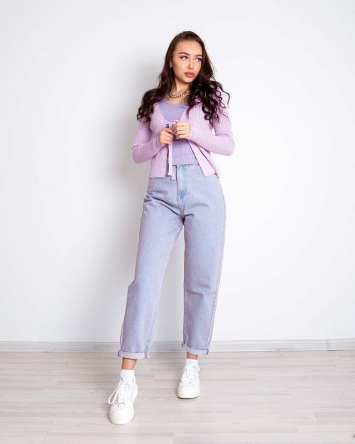 Lilac kardigan Slim Fit One size 2w5-593