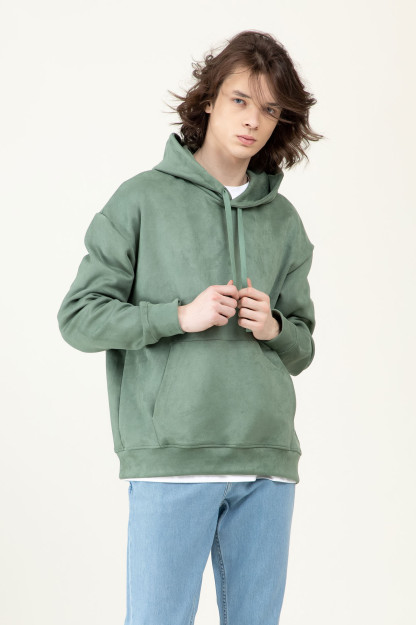 Hoodie qisqa uzunligi yashil XL AW22CA2N-2-11666