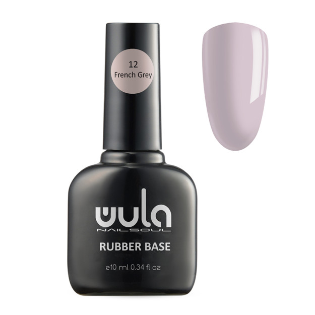 Wula nailsoul gel-lak 10ml kauchuk kamuflyaj bazasi ohang 12 Ashen / MChJ qora olmos / Rossiya 2164w