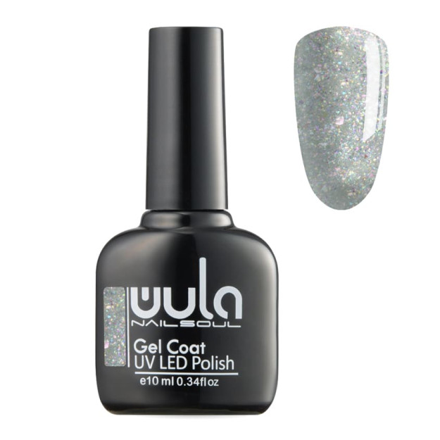 Wula nailsoul opal gel lak qoplamasi 10ml Opal gel palto ohang 439 / MChJ qora olmos / Rossiya 10ml 0045w