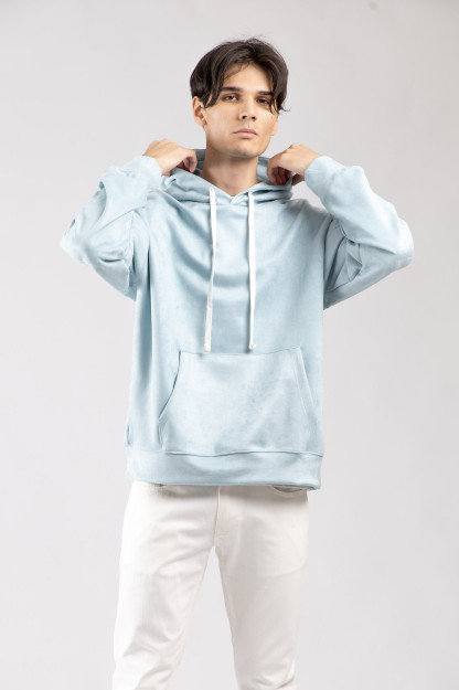 Hoodie qisqa uzunligi Blue XL  SS23CA2N-2-12275