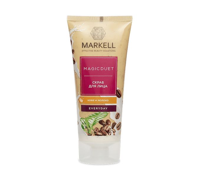 (MARKELL MAGIC DUET) YUZ UCHUN SKRAB QAHVA VA SUT, 100ML  УТ-00007729