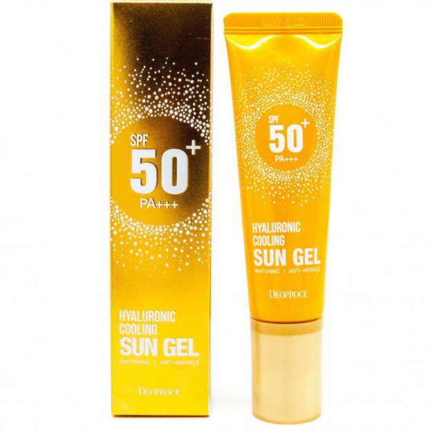 DEOPROCE SUN GEL SPF 50+ HEALURONIC COOLING 50G  УТ-00005305