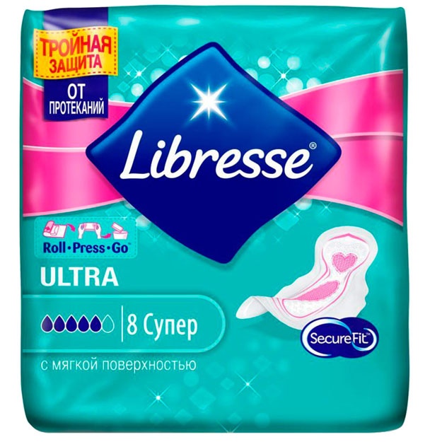 Гигиенические женские прокладки Libresse - Classic Ultra Super УТ-00004825