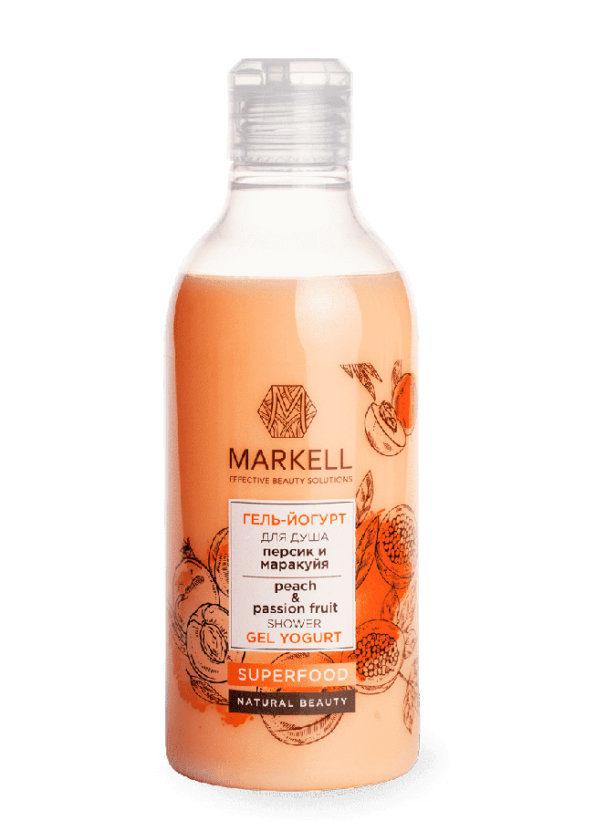 (MARKELL SUPERFOOD) DUSH JELI YOGURT SHAFTOLI VA EHTIROSLI MEVALAR, 500ML УТ-00007765