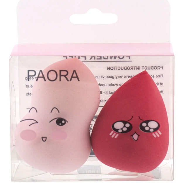 PAORA SPONJ (2 СПОНЖИКА ДЛЯ УМЫВАНИЯ В ВИДЕ ЯЙЦА) УТ-00005259