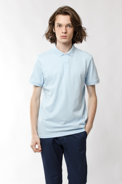 Polo qisqa qisma engil ko'k L  SS22CA2N-17-46-10947
