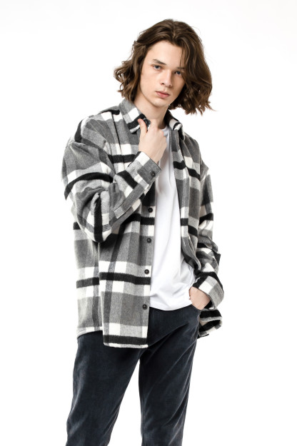 Grey XL uzun ko'ylak yengi  AW22CA2N-19-12081