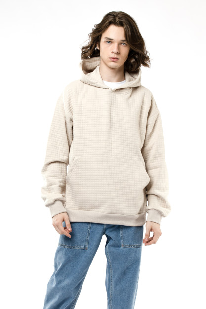 Sweatshirt qisqa uzunligi Beige M  AW22CA2N-2-12088