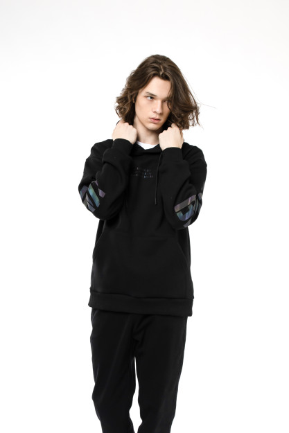 Sweatshirt qisqa uzunligi qora XL AW22CA2N-2-12045