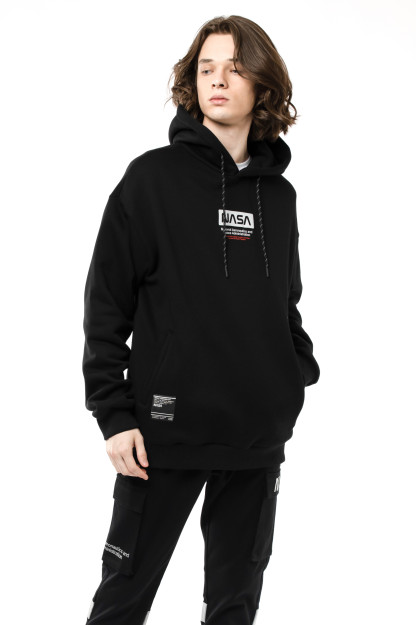 Sweatshirt qisqa uzunligi qora XXL  AW22CA2S-2-11978