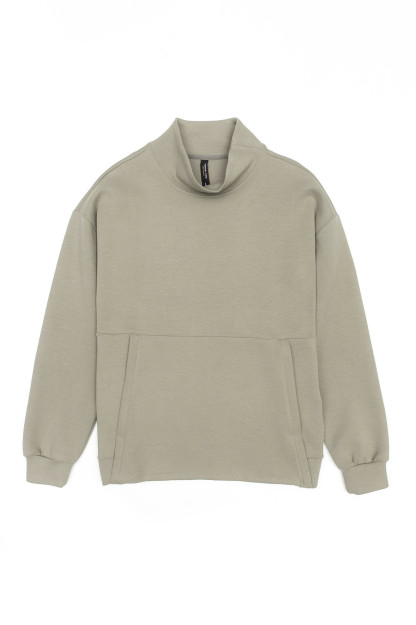 Hoodie qisqa uzunligi Khaki XL  AW22CA2S-2-12092