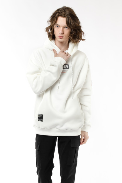 Sweatshirt qisqa uzunligi oq XL AW22CA2S-2-11978