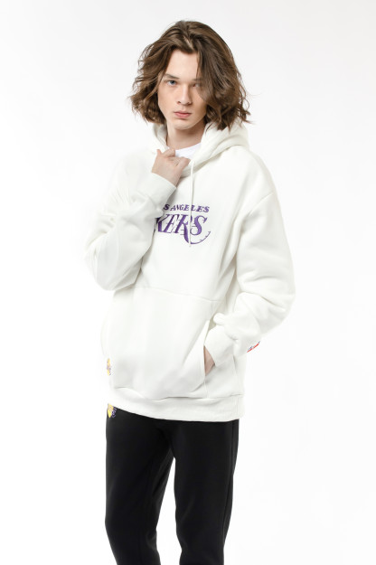 Hoodie qisqa uzunligi oq XXL  AW22CA2N-2-12071