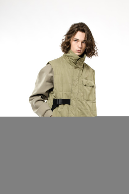 Yelek qisqa uzunligi xaki S AW22CA1N-32-11941