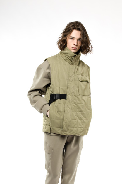 Жилетка короткая длина Khaki XL AW22CA1N-32-11941