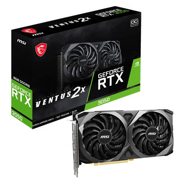 Videokarta MSI GeForce RTX 3050 VENTUS 2X 8GB OC GDDR6
