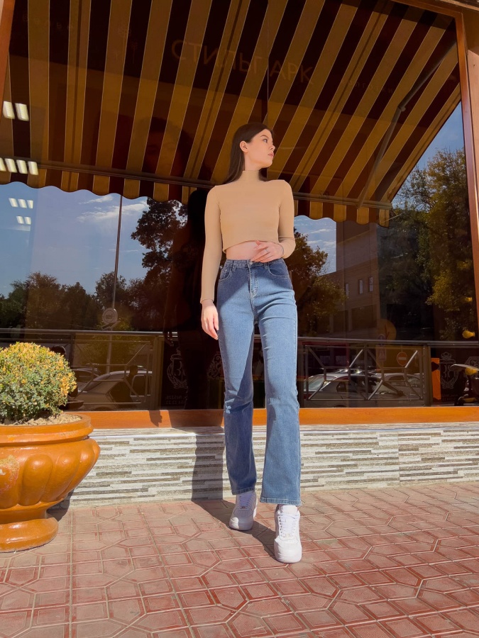 Turtleneck ko'ylagi 1575 bej anaki
