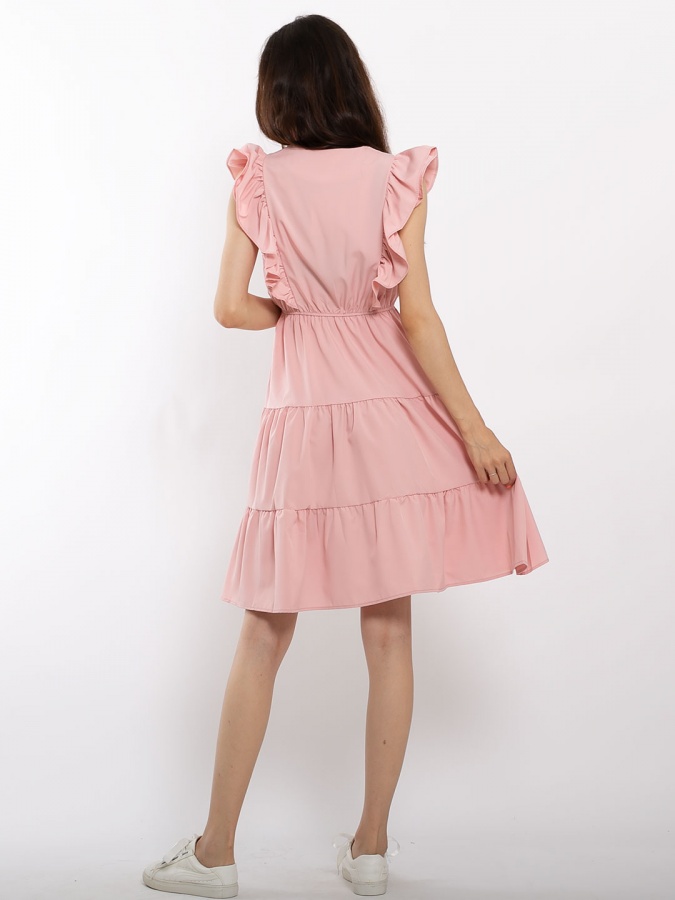 Tugmachali ko'ylak 11609 freesize pushti anaki