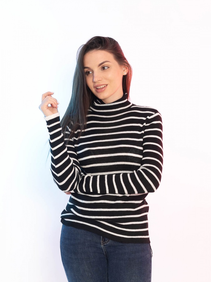 Turtleneck ko'ylagi 81061 freesize qora anaki