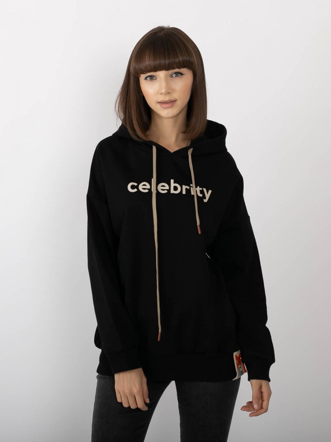 Кофта худи celebrity  15000 M черный
