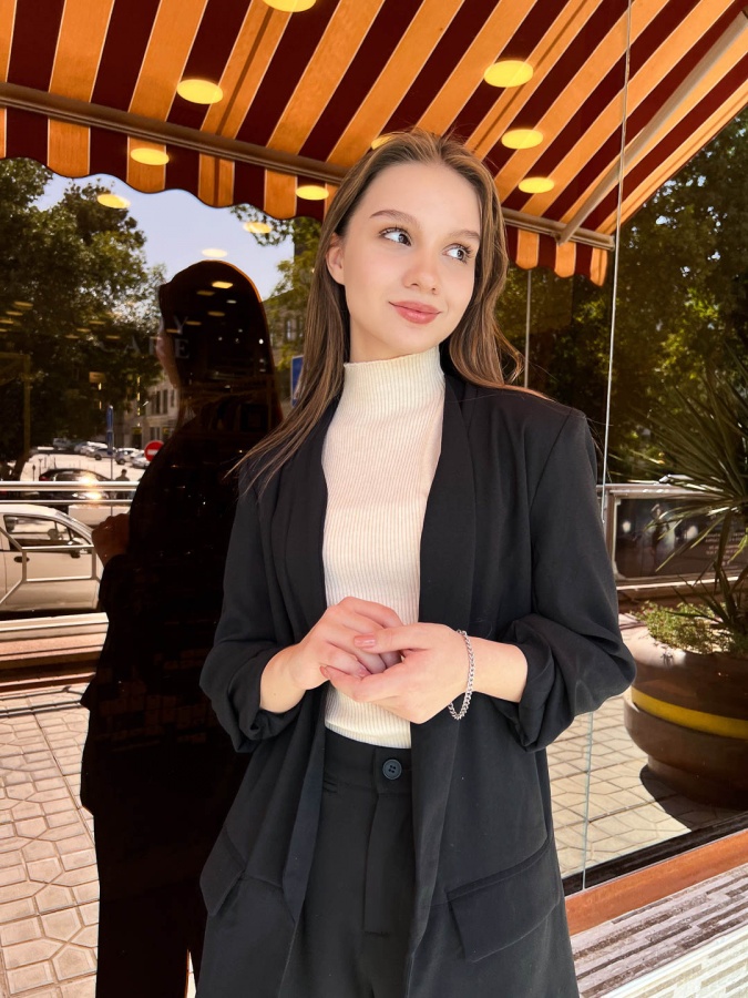 Пиджак  5758236 XS черный