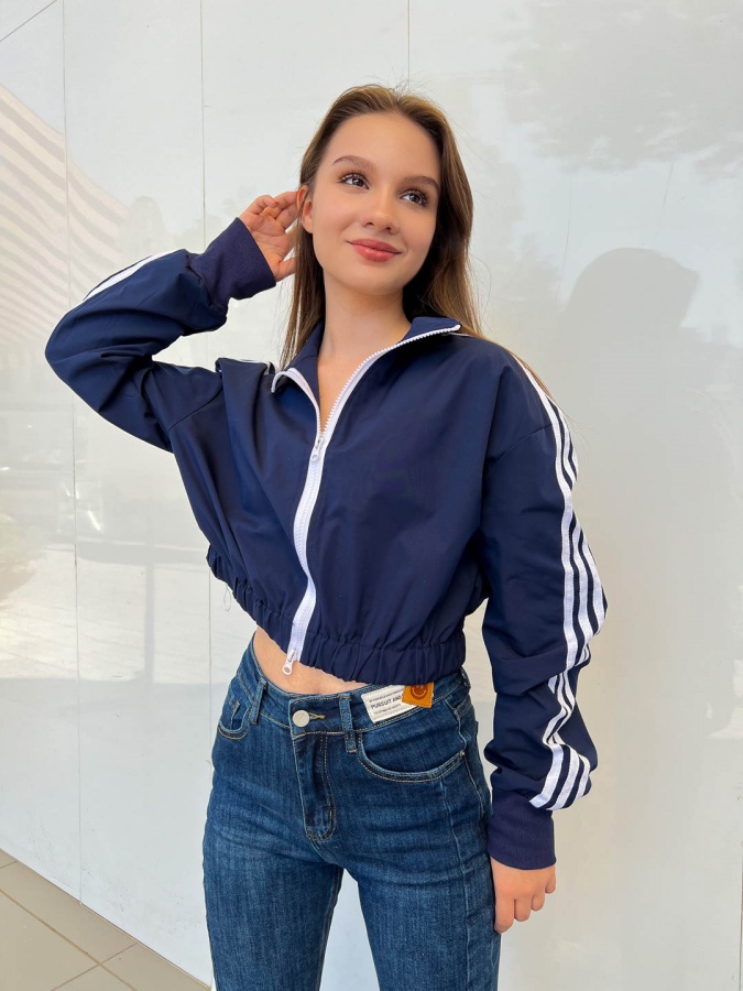 Ko'ylagi Windbreaker 22102 s moviy anaki