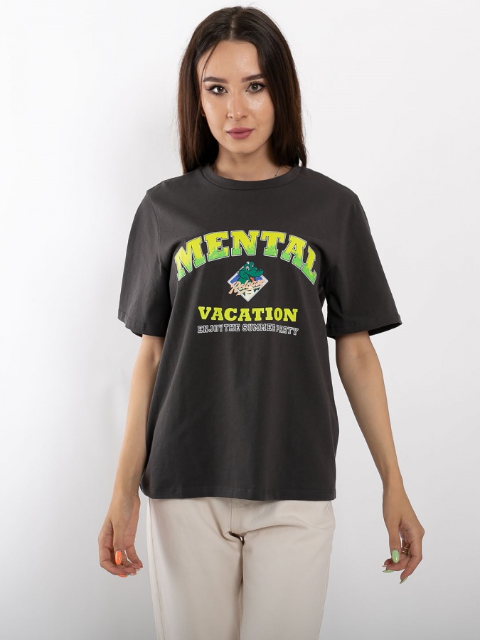 Mental 70958 kulrang futbolka anaki