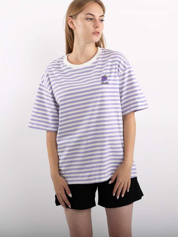 T-shirt strip 21950 binafsha rang anaki