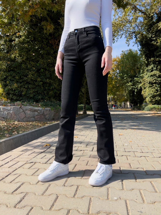 9014 XS qora jinsi shimlar anaki