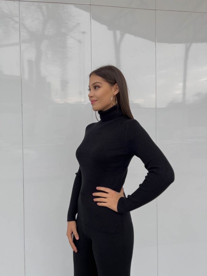 Turtleneck ko'ylagi 33350 freesize qora anaki