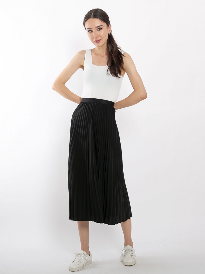 Юбка гафрированная  8898 freesize черный
