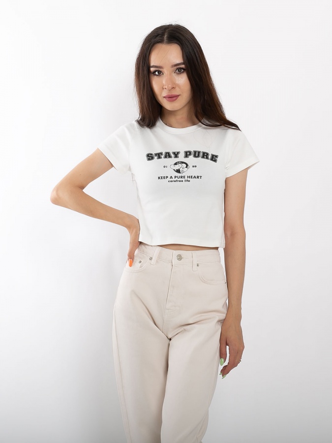 Футболка stay pure 70705 белый