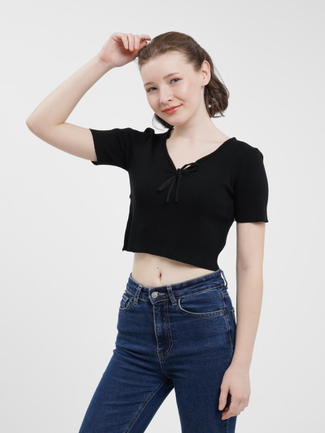 Топ завязка  16249 freesize черный