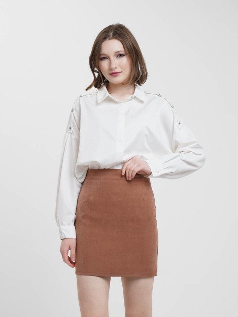 Ko'ylak 27291 freesize oq anaki