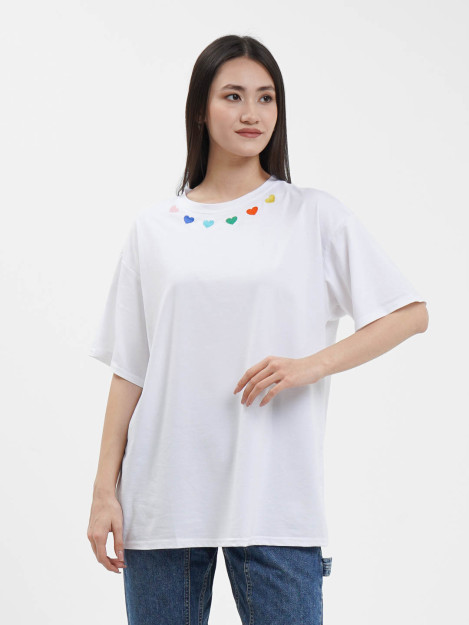 Futbolka yuraklari 9407 freesize oq anaki