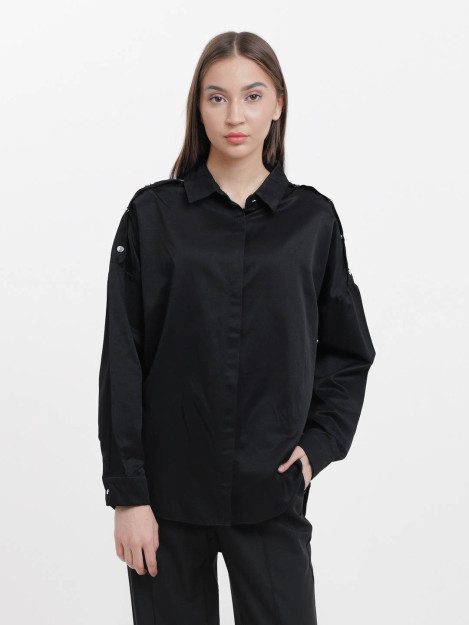 Ko'ylak 27291 freesize qora anaki